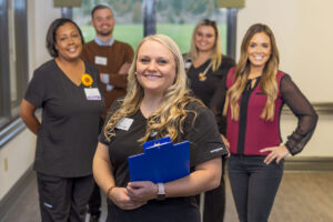 several nurses at the Willow Knoll facility