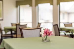 common dining at the Willow Knoll facility