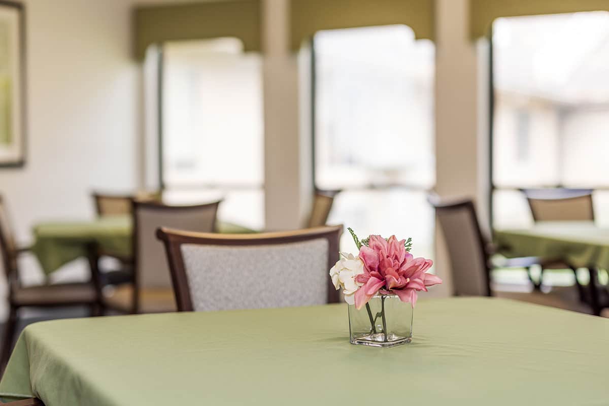 common dining at the Willow Knoll facility