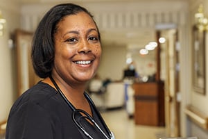 a nurse at the Willow Knoll facility